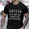 Autism Awareness Shirt for Men Women Clothing Rainbow Neurodiversity TShirt Black Tees Autism Acceptance T Shirt Gift Streetwear
