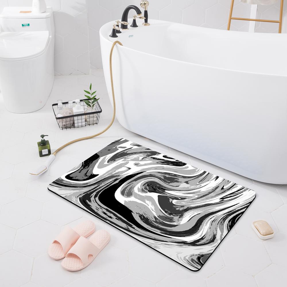 Non-slip Absorbent Mat Entry Door Mat Bathroom Shower Carpet Home Bathroom Bedroom Floor Kitchen Carpet