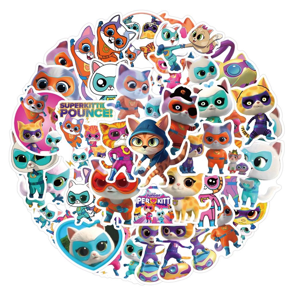 50/100 Новые наклейки-граффити Супер Котята Декоративный чемодан Мобильный телефон Наклейки-граффити