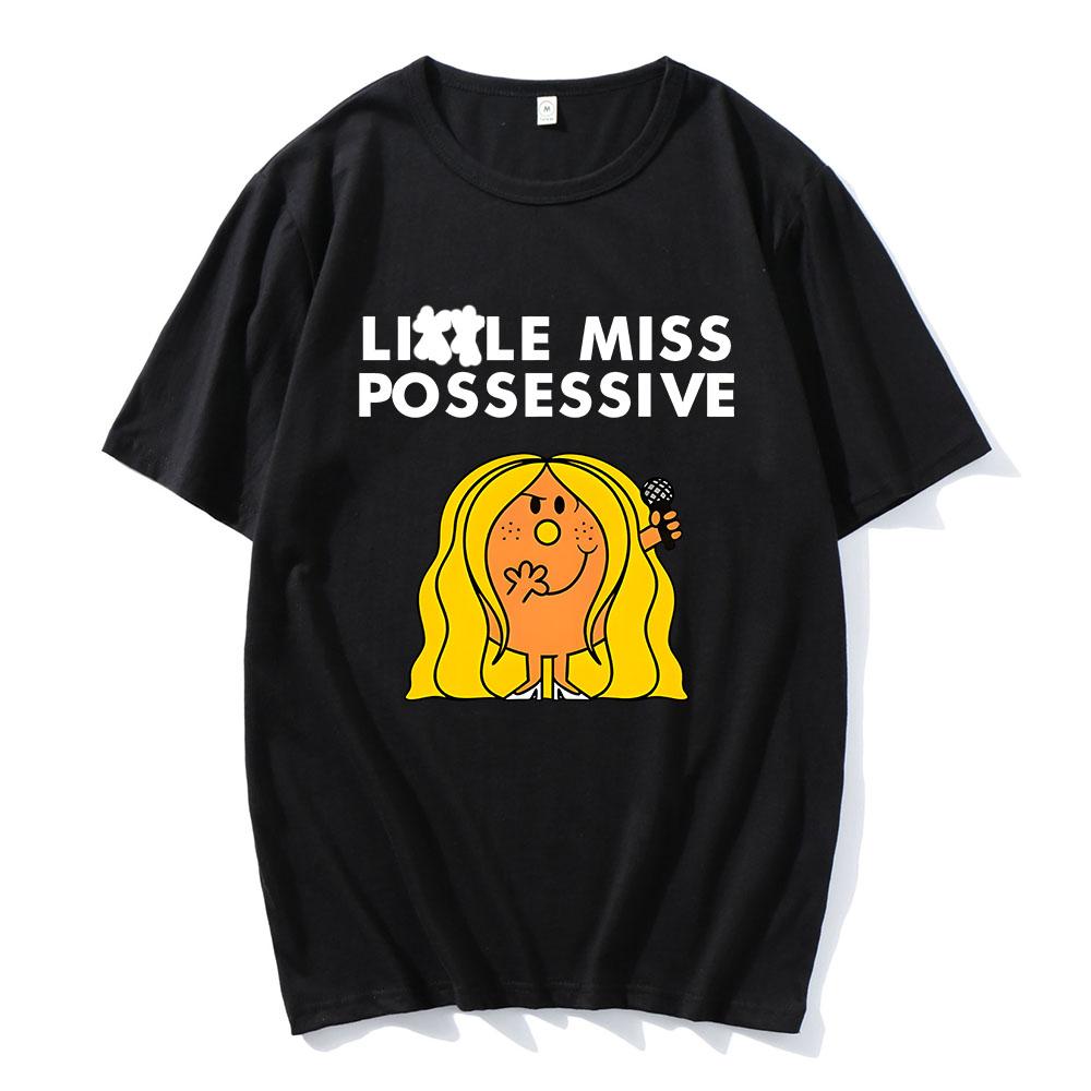 Тейт МакРей Певица Графические футболки Miss Possessive World Tour 2025 Футболка Хлопок Высокое качество Мужская футболка Унисекс Уличная одежда Мужской топ