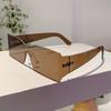 Non-polarized Flat Fashion Punk Sunglasses Women Y2K Rimless Rectangle Sun Glasses Women Men Mirror One Piece Eyewear