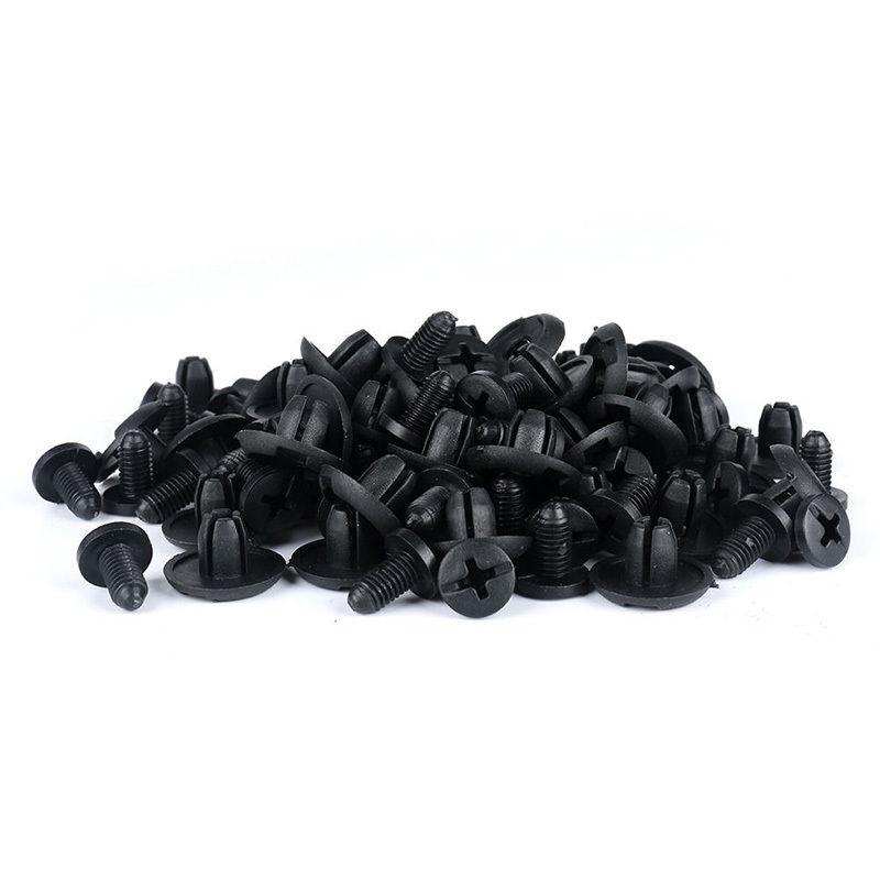 1~10PCS 8mm Hole Door Rivet Plastic Clip Fasteners Black Cars Lined Cover Barbs Rivet Auto Fasteners Retainer Push Pin Clips