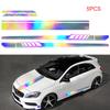 5 шт. светоотражающая полоса виниловая наклейка на бок автомобиля авто кузовные гонки спортивные наклейки универсальный автомобиль грузовик DIY наклейка в полоску виниловые наклейки украшения