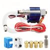 1 Set 3D Printer J-head Hotend with Single Cooling Fan for 1.75-3.0mm/0.07-0.12in 3D V6 Filament Wade Extruder Nozzle 110g