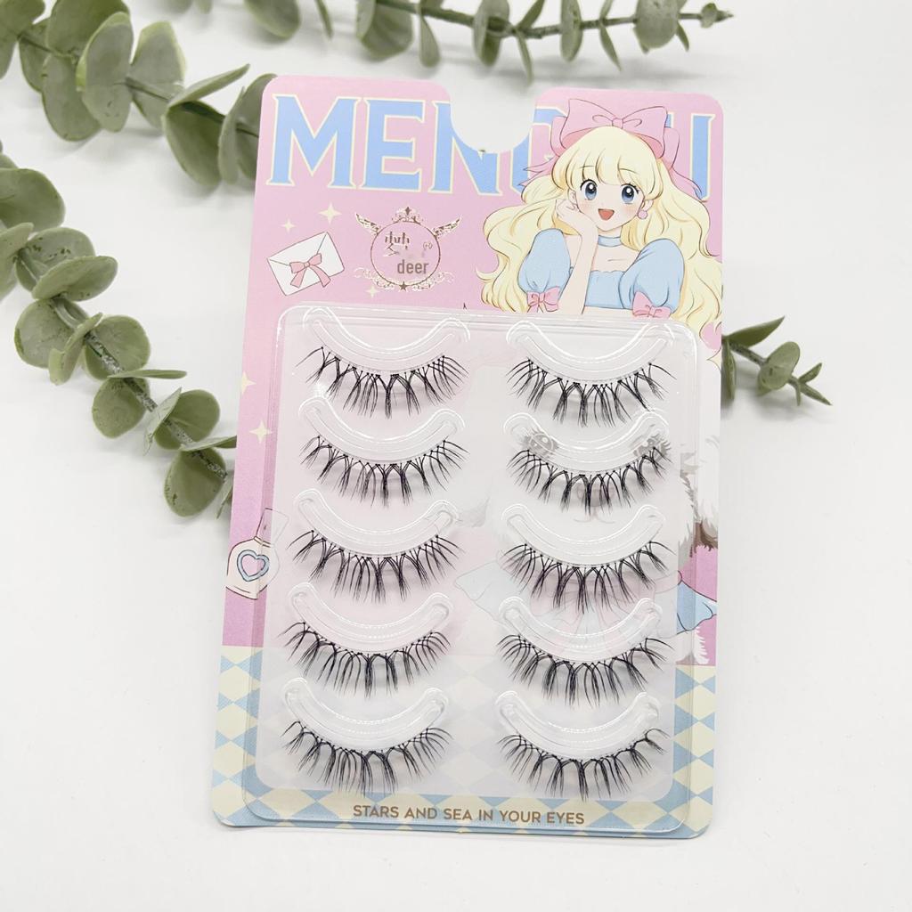 Густые накладные ресницы Menglu Sunflower — естественный, небрежный стиль для европейских и американских невест