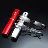 Mini Folding Reading Glasses Women Men Computer Glasses +1.0 To 4.0 Alloy Portable Container Presbyopia Pen Glasses With Box