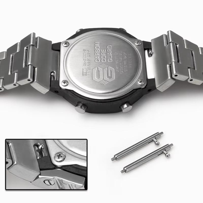 Корпус браслета для часов GA-2100 Мод-комплект для Casio G-SHOCK Farm Oak GA2100 GA2110 GA-B2100 Модифицированная металлическая рамка Ремешок из нержавеющей стали Инструмент