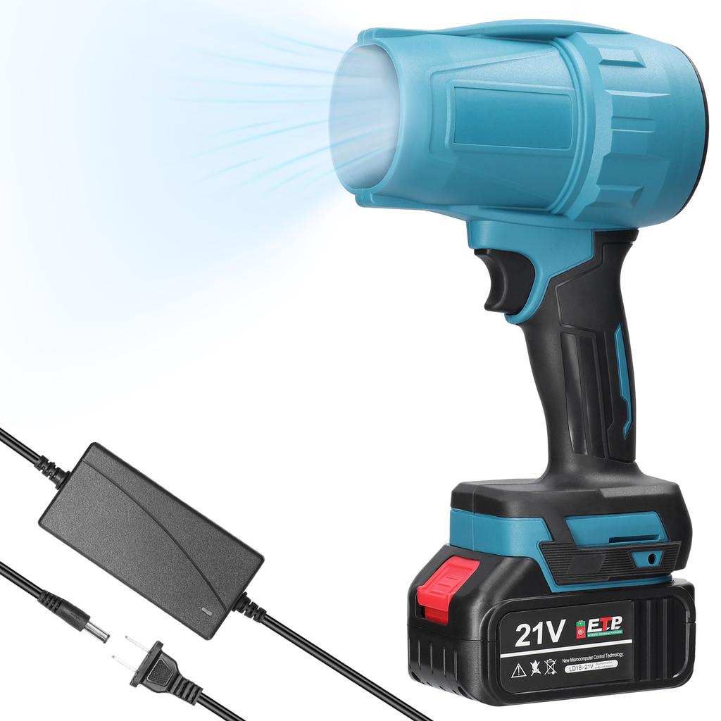 Ручной канальный турбовентиляторный вентилятор высокой мощности с литий-ионным струйным вентилятором, многофункциональная мойка автомобилей, высокая мощность