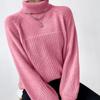 Autumn Women Sweaters Winter Lady Pullover Tops Female Clothes Turtleneck Knitted Basic 2024 Solid Tees Shirt