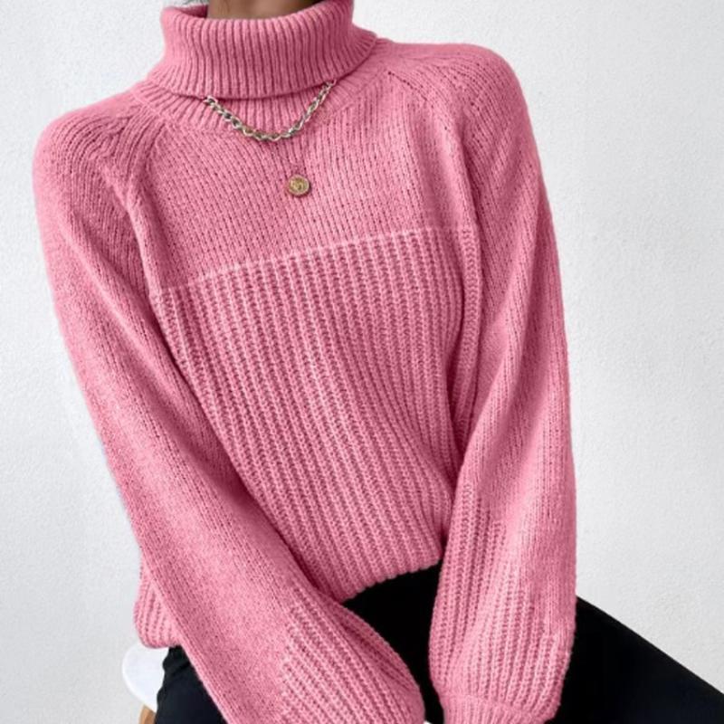 Autumn Women Sweaters Winter Lady Pullover Tops Female Clothes Turtleneck Knitted Basic 2024 Solid Tees Shirt