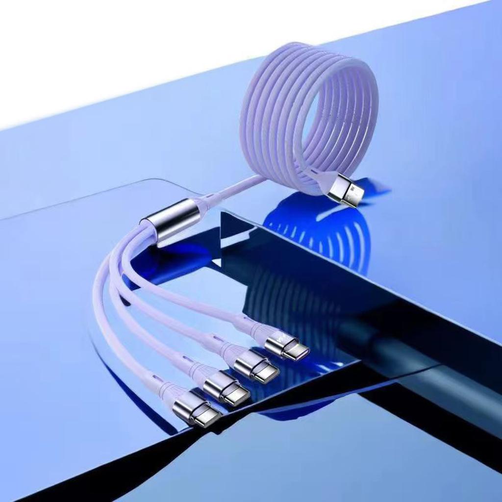 USB Type A Male to 4 Type C Male Splitter Cable USB Multi Charge Cable Connector для телефона High Speed