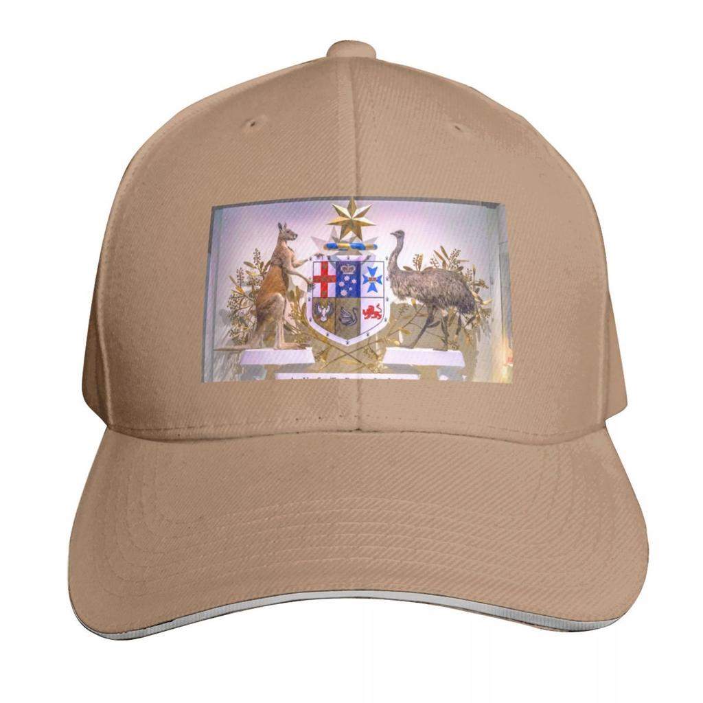 Lifelike Australian Coat of Arms Baseball Cap Icon Funny hats Luxury Unisex Hat Hat Unisex For The Sun For Girls Unisexs