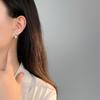 Легкие роскошные серьги с жемчугом в форме листа для женщин, изысканные серьги с французским нишевым дизайном