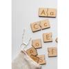 Монтессори Английский Турецкий Деревянный Алфавит Игра-головоломка с прописными и строчными буквами