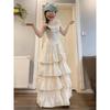Heavy Industry Puffy Cake Dress Temperament Waist Swinging Seaside Vacation Dress