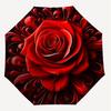 1PC Rose PetalsAutomatic Open/Close Umbrella with Windproof, 8-Rib Sturdy Canopy, Durable Ribs, Fashionable Design1286A