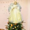 Christmas Tree Topper Angel Treetop Figurine for Home Party