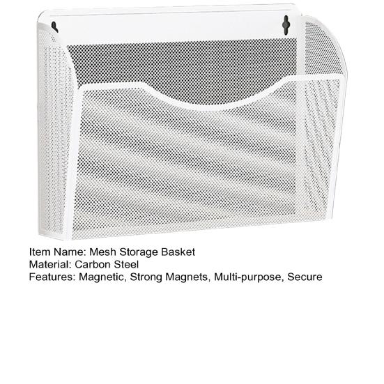 Магнитный держатель для карандашей, металлические сетчатые корзины для хранения с сильными магнитами, боковая часть холодильника