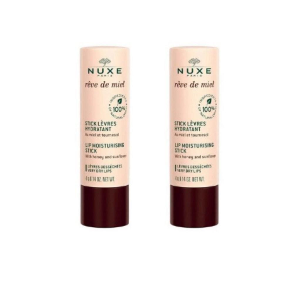 Nuxe Rev de Miel Stick Revre бальзам для губ 4 г, 2 упаковки