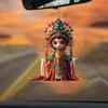 Peking Opera Character Acrylic Decoration 2D Flat Chinese Style Cartoon Girl Opera Female Role Car Rearview Mirror Hanging Ornament Pendant
