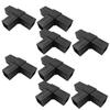 2/6/8/10/20Pcs Hexagonal 6 Through Plastic Fittings Abs Plastic Angle 22Mm Cross Square Pipe Fittings Pipe Angle Code