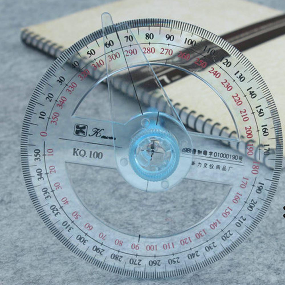 Supplies Full Circle 360 Degrees Office Pointer Angle Ruler Protractor Goniometer Measuring tools