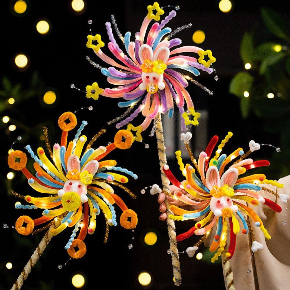 Twister Stick Glowing Rotating Lantern Handheld Mid-Autumn Festival Lantern Parent Child Activity