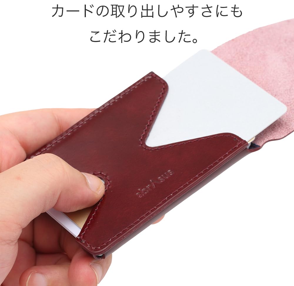 Тонкий чехол для карт Classic Leather Thin Made in Japan Yellow [Abrasas]