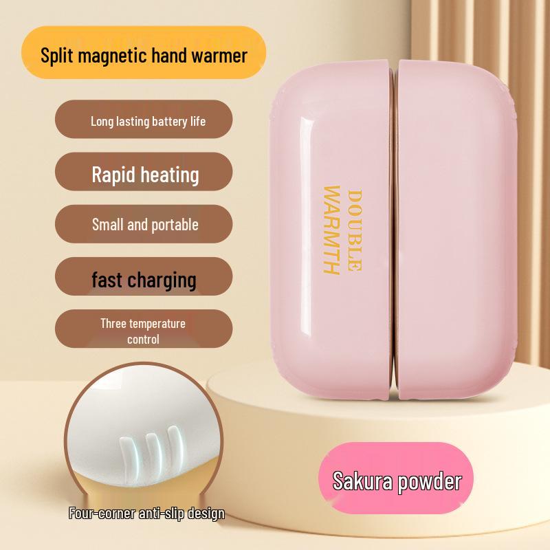Перезаряжаемая магнитная грелка для рук в форме кошачьей лапки - Портативный электрический обогреватель, Идеально подходит для использования в дороге, В подарочной упаковке.