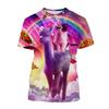 Men's T-shirts Cartoon Laser Pizza Cat Art 3D Print Anime t shirt Men Women Short Sleeve O-Neck Tees Casual Street Y2k Tops