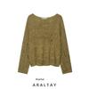 Araltay New Arrival Fashion Style Women's Clothing Fashion All-Match Casual Minimalist Streamers Knitwear Tops 3646101
