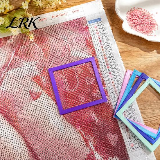 Аксессуары для рисования стразами 2 шт. Рамка для позиционирования рисунка, Инструмент для выравнивания и Прямая 3D-печатная вспомогательная рамка, Линейка-край, для поделок