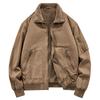 Autumn and Winter Jacket Men's Fleece Thickened Trendy Versatile Casual Windproof Warm Retro Pilot Jacket