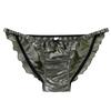 Women Breathable Low-waist Plus Size 100% Silk Extra Thin Edge Briefs Panties Stretch Comfortable