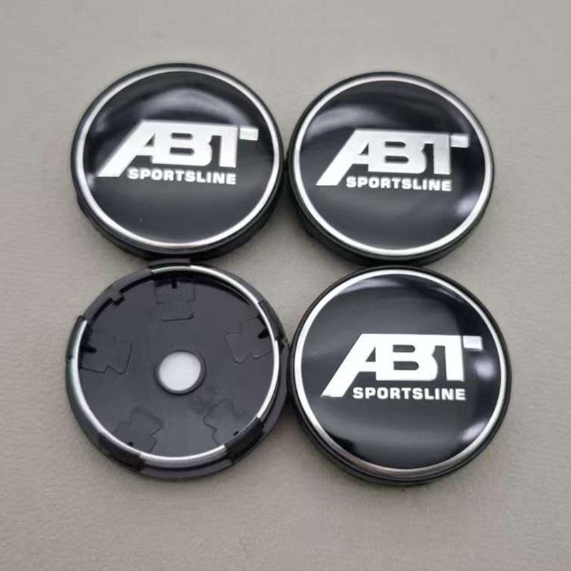 4pcs Car Emblem Logo Badge Wheel Center Cover For Audi A3 A4 A5 A6 A7 A8 Q2 Q3 Q5 Q7 Auto Hubcap Decoration Accessories