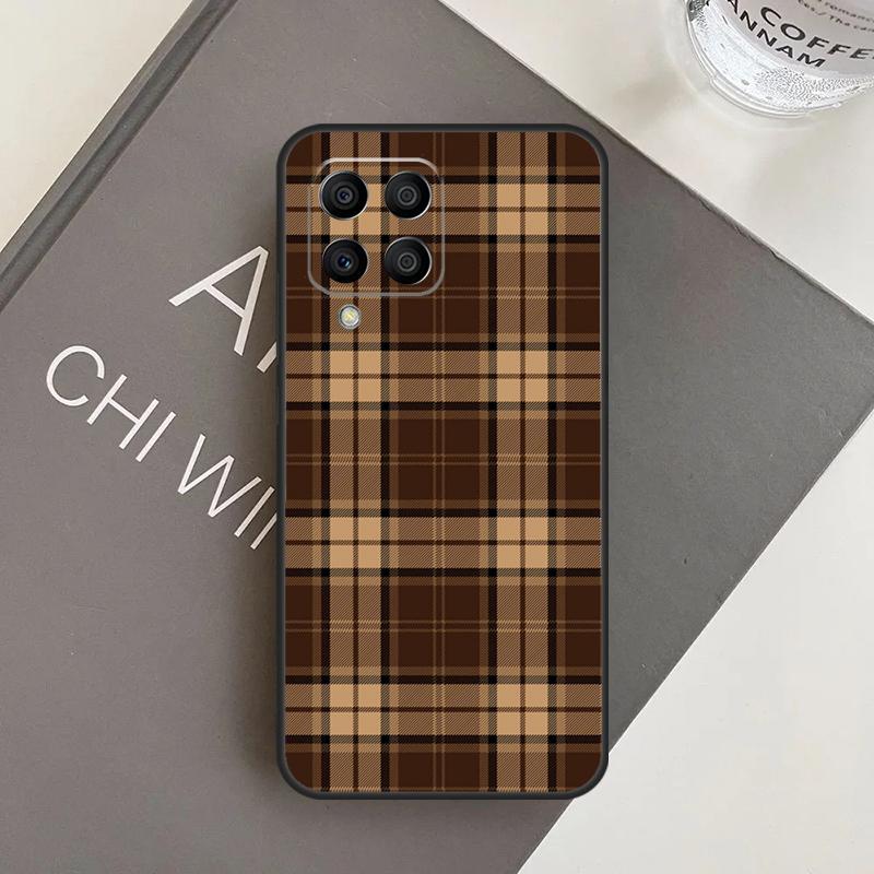 Коричневый Клетчатый Чехол Для Samsung Galaxy M11 M21 M31 M20 M23 M54 M14 M34 M13 M52 M32 M12 M16 M36 M56 M15 M55