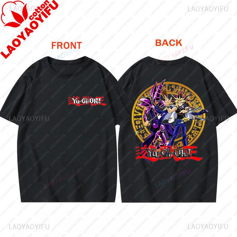 YuGiOh Gaming T Shirt Anime Printed TShirt Summer Short Sleeved Tees Cotton Graphic Clothes Vintage Y2k Ropa De Mujer