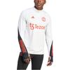 Adidas Футболка Manchester United Tiro 23 Pro с надписью и принтом, дышащая, тренировочная, с длинным рукавом, мужская, Core-White IA7246