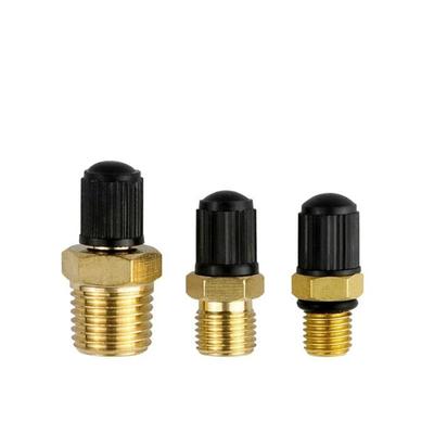 Медный колпачок клапана 1/8 1/4 NPT M8*1 Латунный фитинг-колпачок Используемые золотники клапанов шин автомобиля, мотоцикла и велосипеда Прочный воздушный клапан
