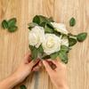 25 шт. Реалистичные искусственные цветы из пены в коробке со стеблями Розы с натуральным видом Цветочные композиции Искусственные розы Центральные элементы для вечеринки