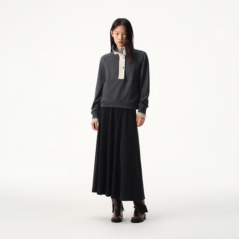 Broadcast Women's Stylish Turtleneck Loose Long-Sleeve Sweatshirt BDS4VD3016G20