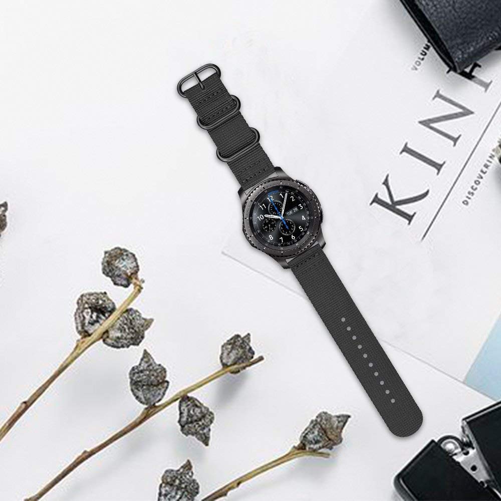 20mm 22mm watch strap For Samsung Galaxy watch 7/4/6/classic/5 pro/Gear S3/amazfit Nylon loop bracelet Huawei GT 2E/3/Pro/4 band