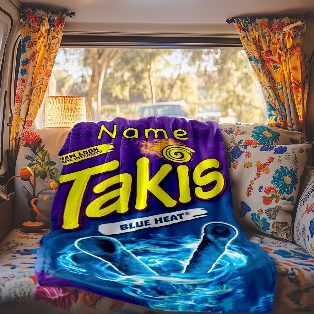 Rv Blanket Takis Blue Heat Snack Inspired Comfortable Soft Lightweight Blanket For Travel Camping Picnics Sofas Rvs Beds Living Rooms Perfect Gift For