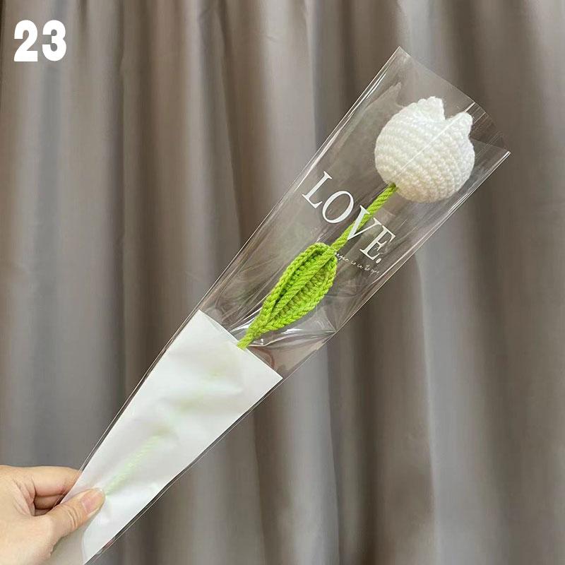 1 шт. свадебное украшение ручной вязки цветок роза тюльпаны букет искусственных цветов вязаный букет