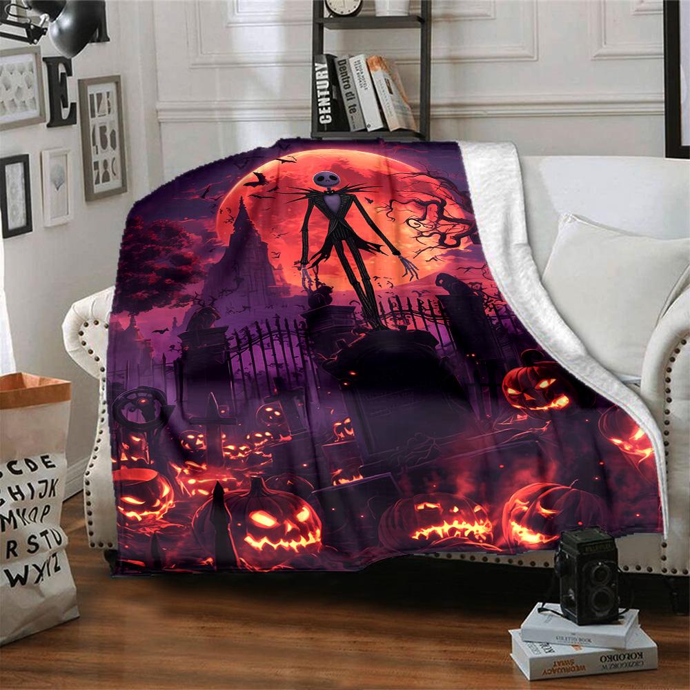 Jack Skellington Blanket Soft Warm Cozy Suitable for Picnics Bed Couch for All Seasons Modern Style Unique Gift for Family and Friends Camping