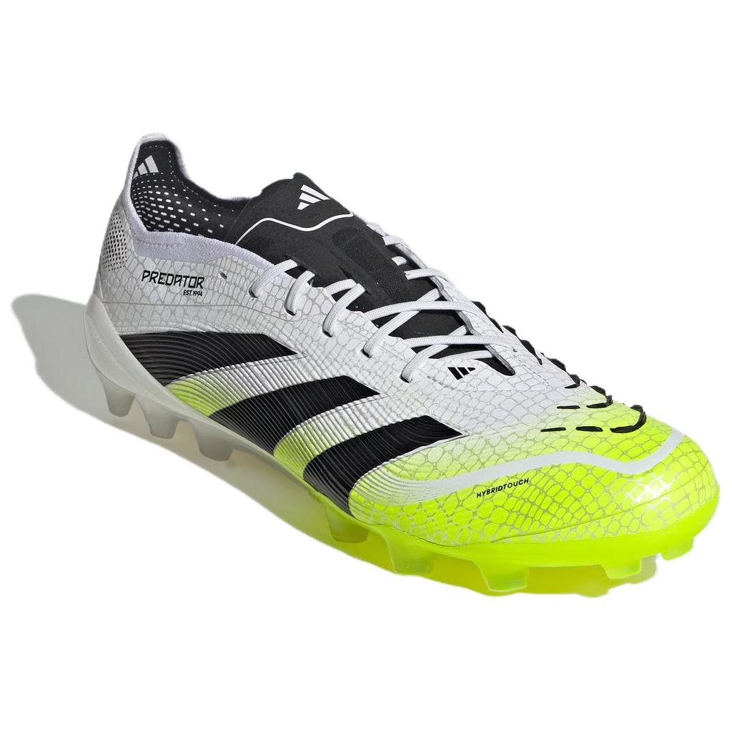 Adidas PREDATOR ELITE Abrasion Resistant Soccer Shoes Unisex White Yellow Sneakers JH8879