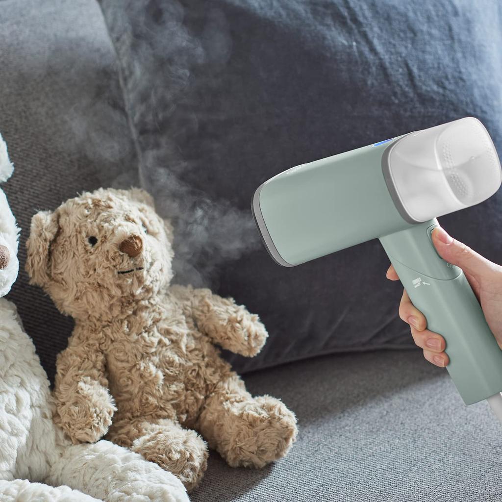 Паровой отпариватель Handy Steamer Мощный пар Мощный выход Разглаживание складок Дезинфекция Дезодорация Защита от пыльцы и пылевых клещей Щетка в комплекте