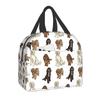 Scottish Terrier Resuable Lunch Boxes Women Multifunction Butterfly Scottie Dog Thermal Cooler Food Insulated Lunch Bag