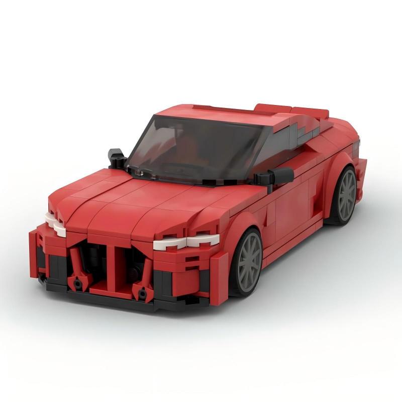 Конструктор MOC Красная Спортивная Машина Модель DIY Сборка Кирпичики Креативный Декор Украшение Игрушка