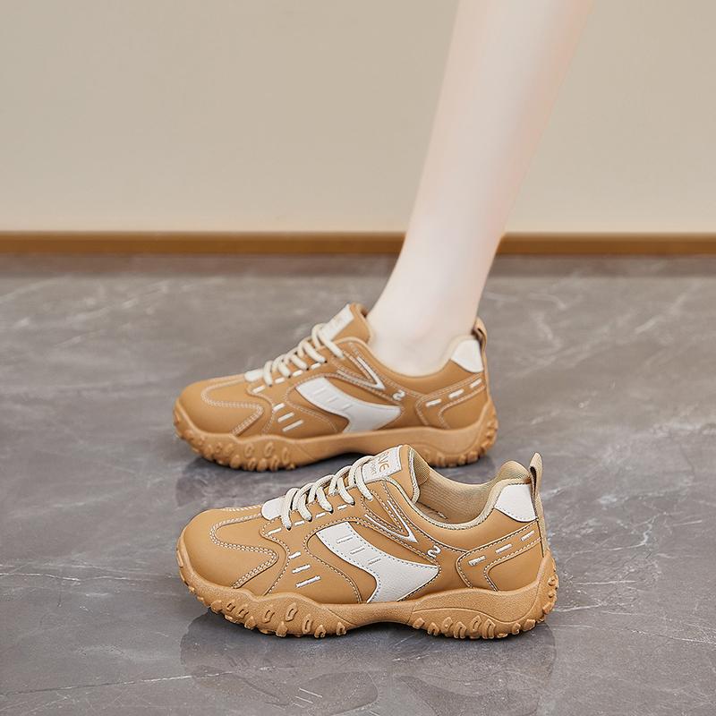 Мода 2025 Новые женские спортивные туфли на плоской подошве Нескользящая модная обувь Женская повседневная удобная женская обувь высокого качества